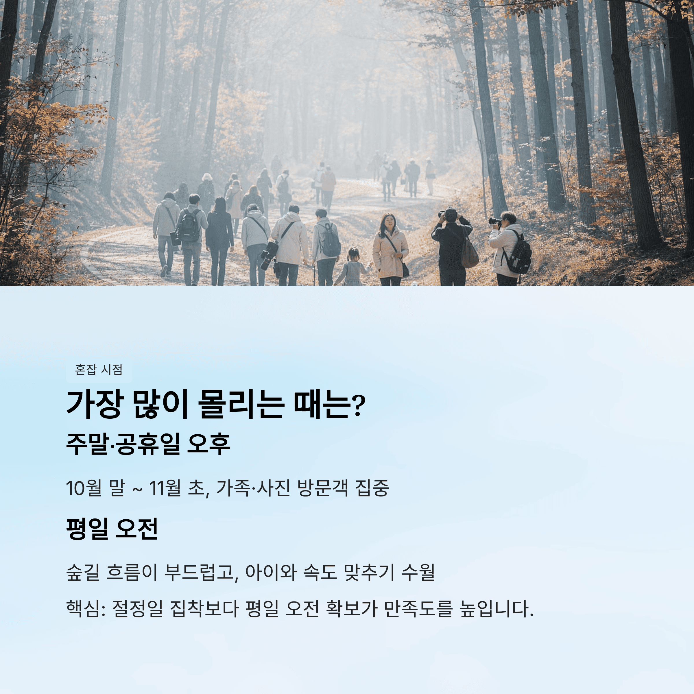 가장 많이 몰리는 시점은 언제일까