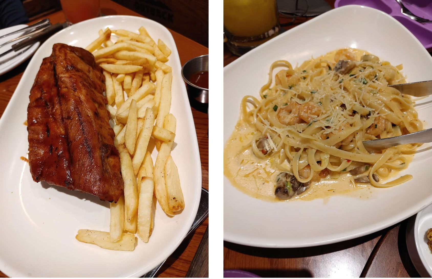 김해-아웃백-스테이크하우스-베이비-백립-파스타