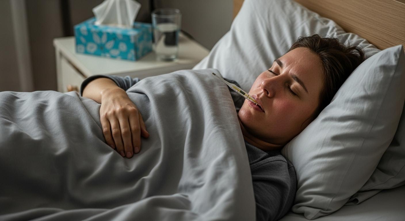 독감 증상 열 안나