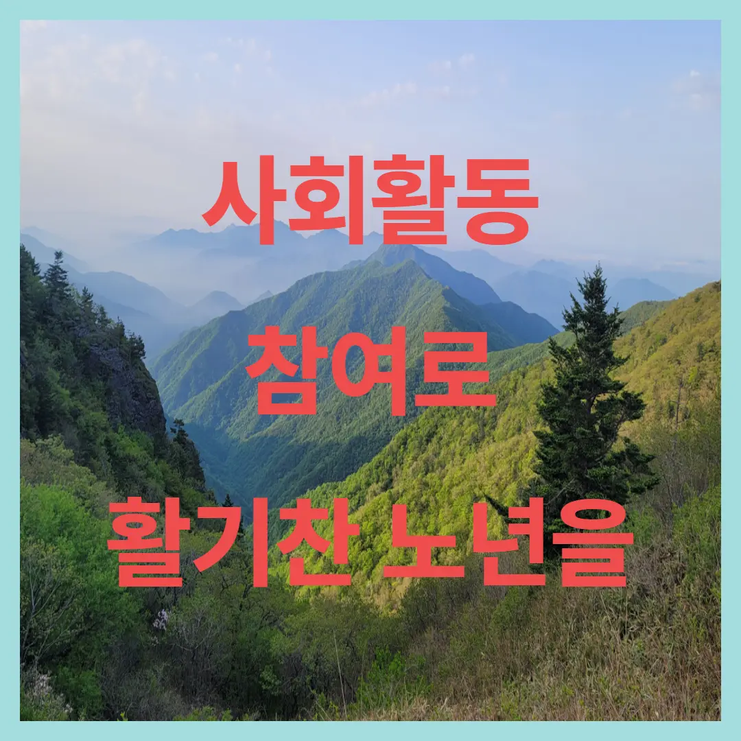 사회 활동 참여: 50대 이후, 고독감 해소와 활기찬 노년을 위한 만능 열쇠