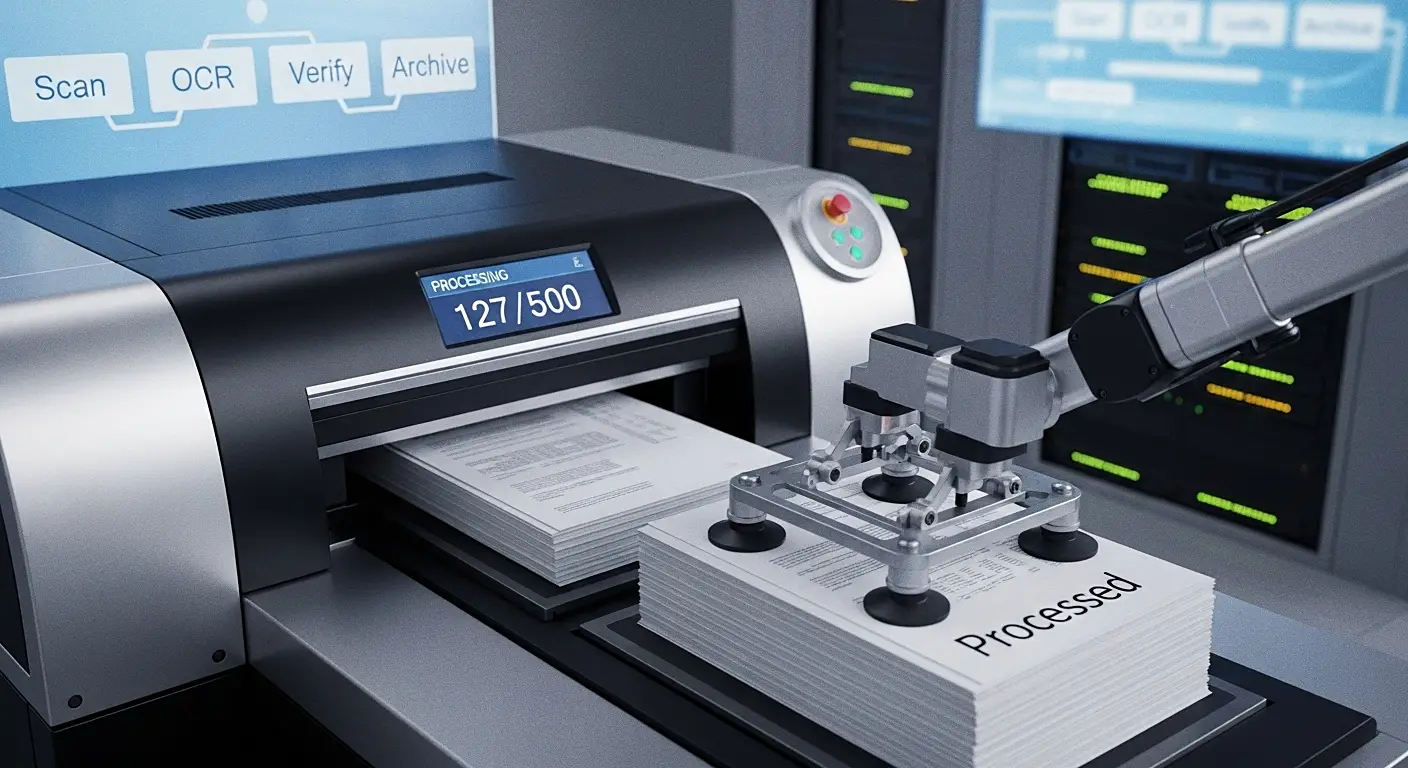 서류처리하는 이미지