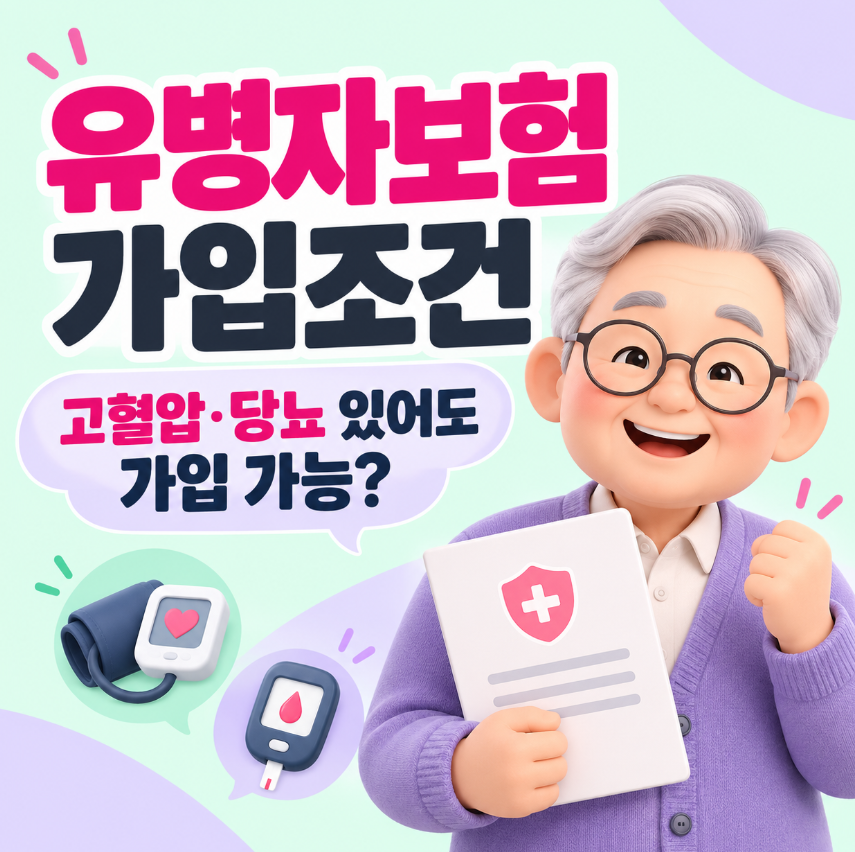 유병자보험 가입조건｜고혈압&middot;당뇨 있어도 보험 가입 가능한가?