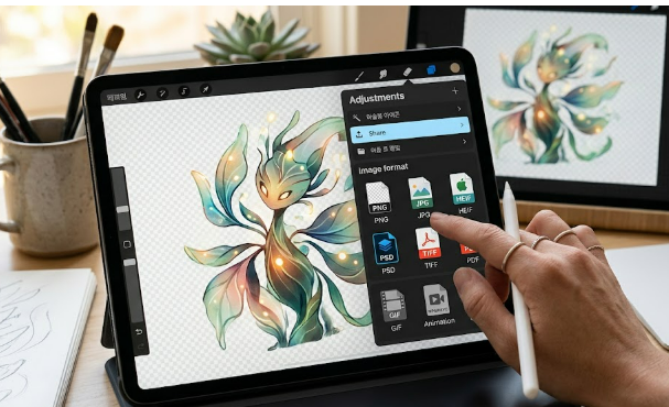 프로크리에이트 파일형식 이미지