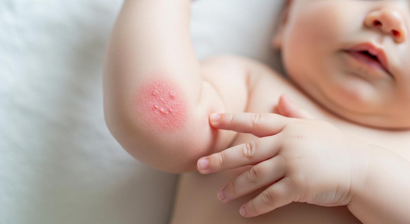 아기 피부 발진 가려움