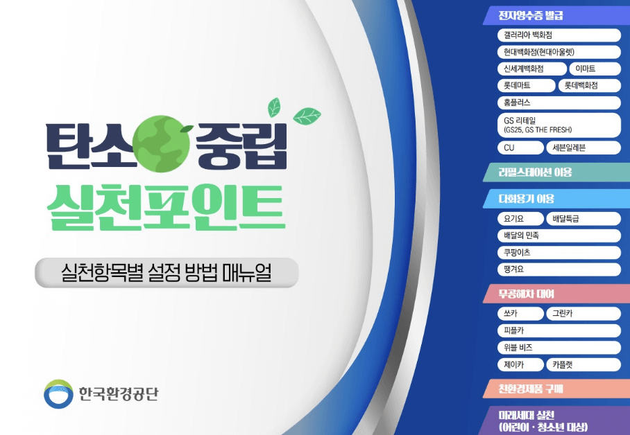 탄소중립포인트제 가입하면 혜택이 관련사진