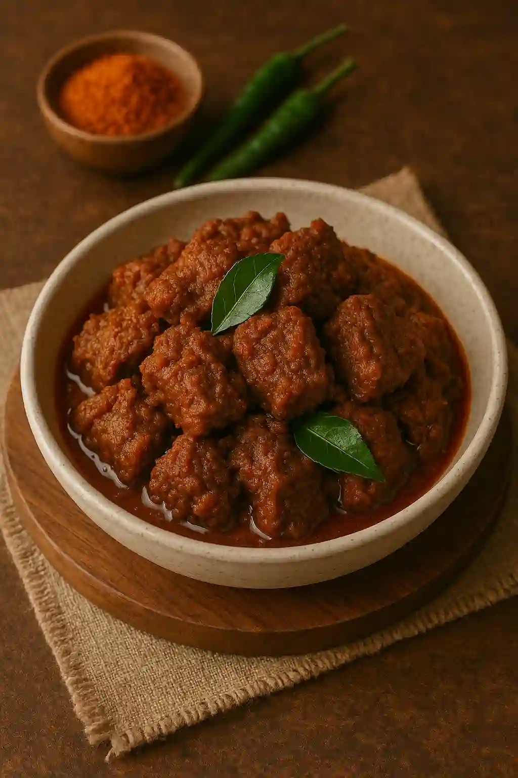 인도네시아 대표 스튜요리 렌당 사진