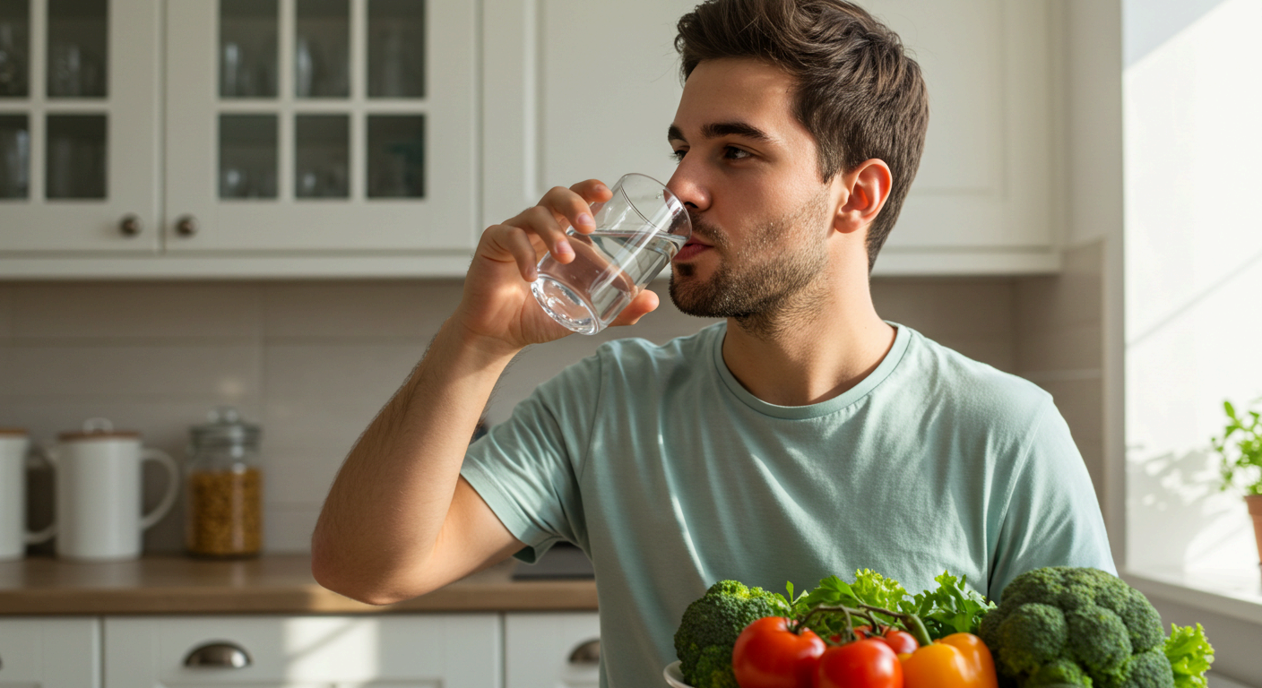 수분을 충분히 섭취해 결석 형성을 막으세요.