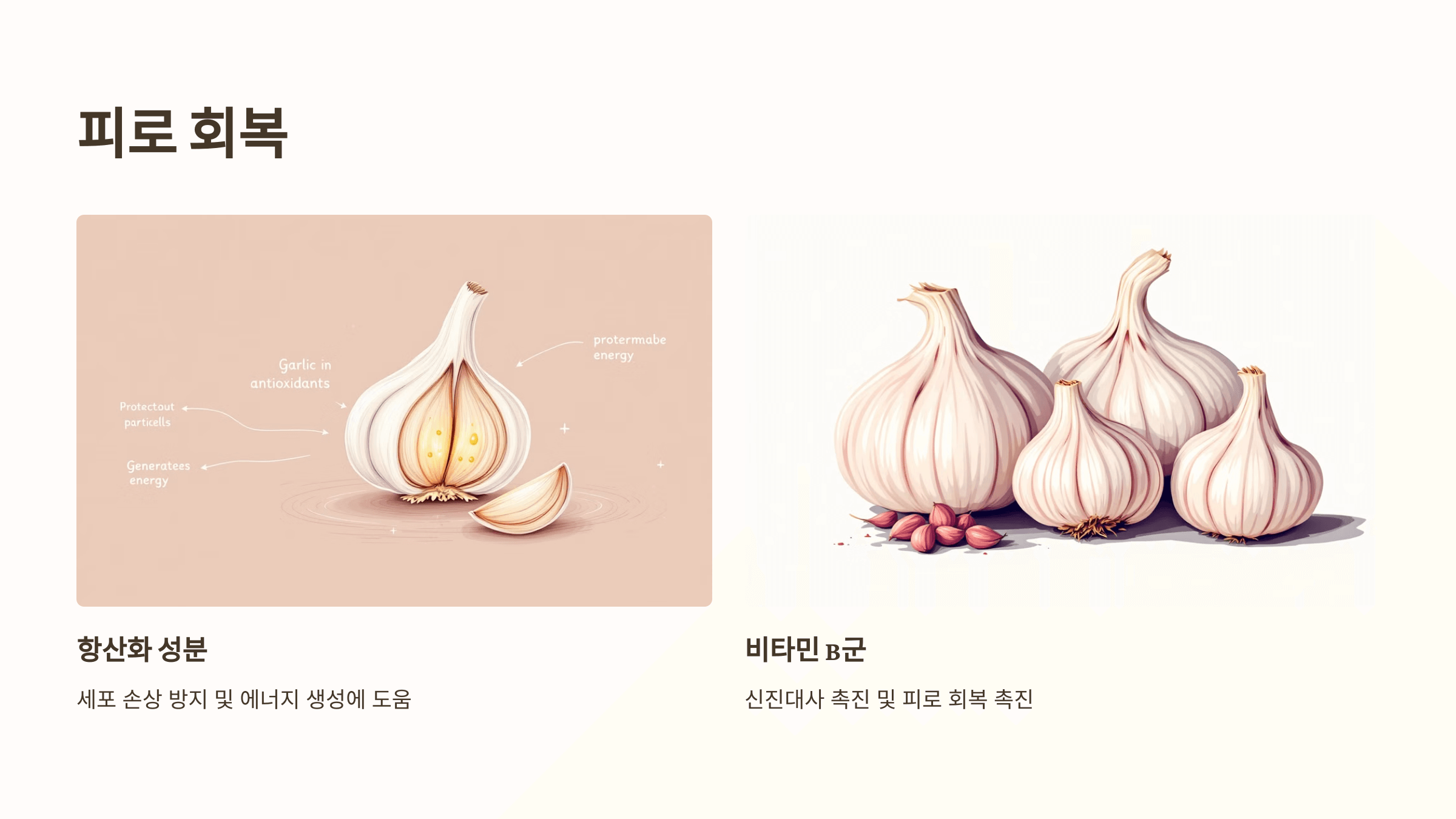 마늘 사진입니다.