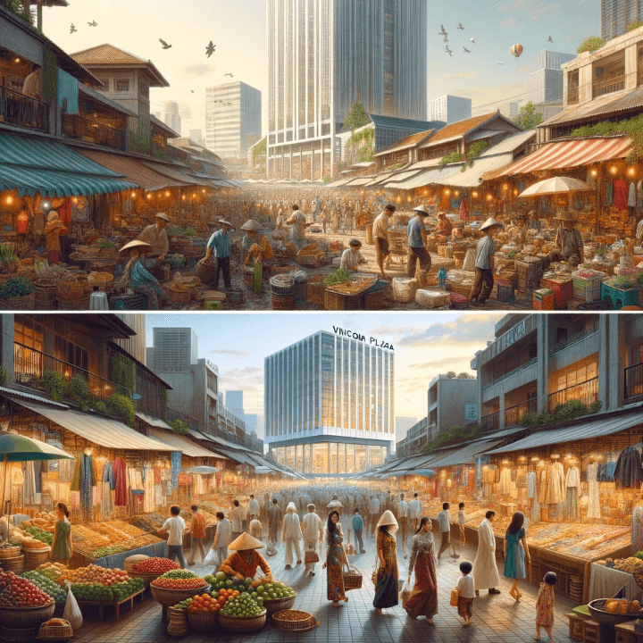 다낭 현지 시장&#44; Vincom Plaza