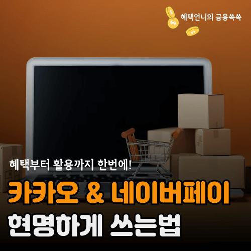 카카오페이 네이버페이 현명하게 쓰는법