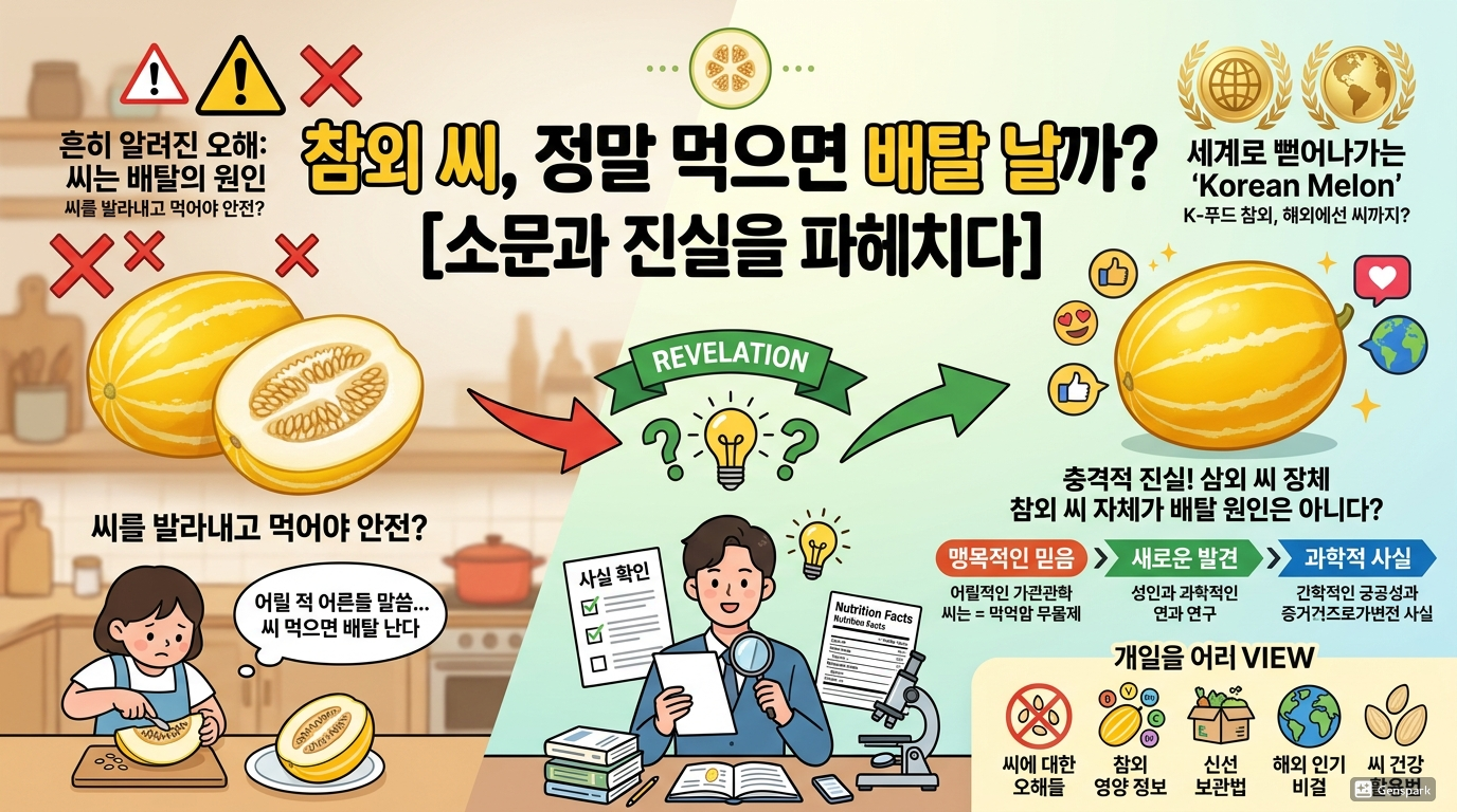 참외 씨 먹으면 배탈 난다? 코리안 멜론의 진실과 건강하게 먹는 법
