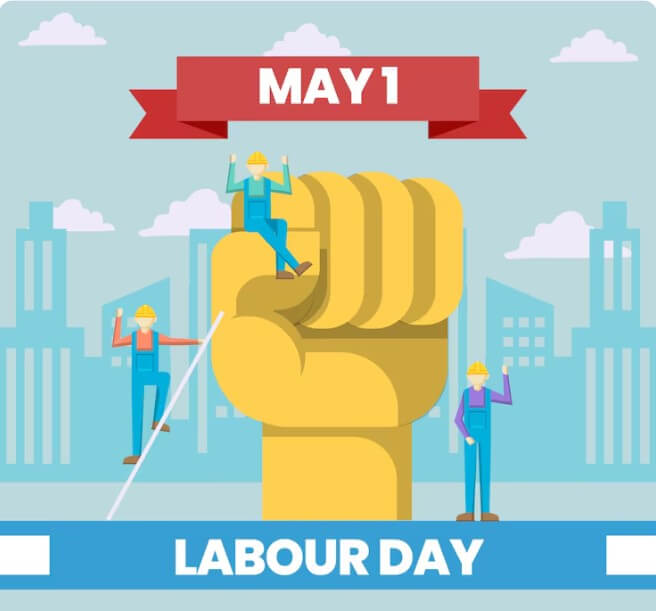 노동의 중요성을 상징하는 동상