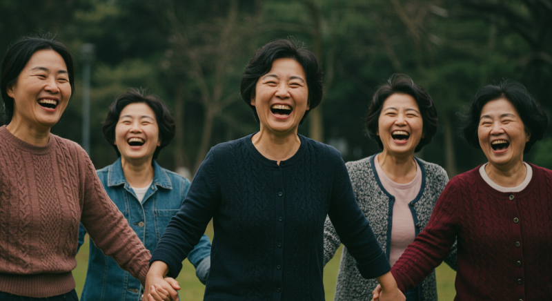 행복하고 활기찬 5060 여성 건강1