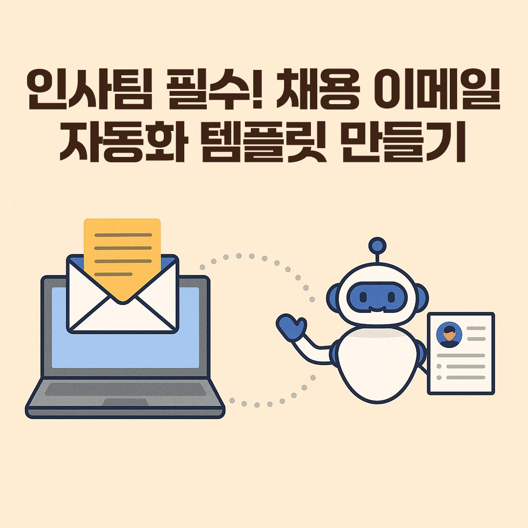채용 이메일 자동화 템플릿