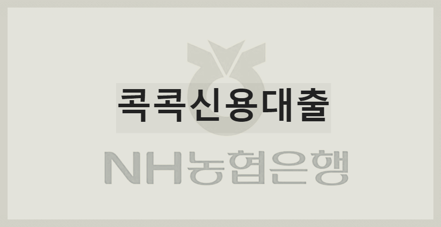 콕콕신용대출