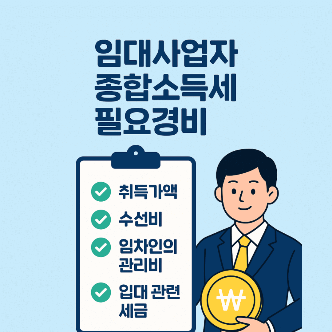 임대사업자 종합소득세 필요경비