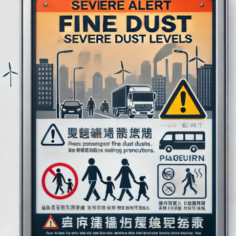 전국 미세먼지 농도 및 황사 예보 실시간 확인하기