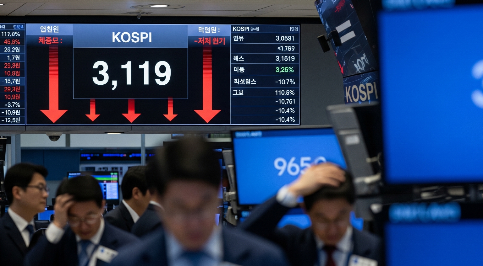 코스피 급락 이미지