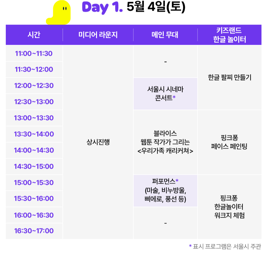 스케줄 1