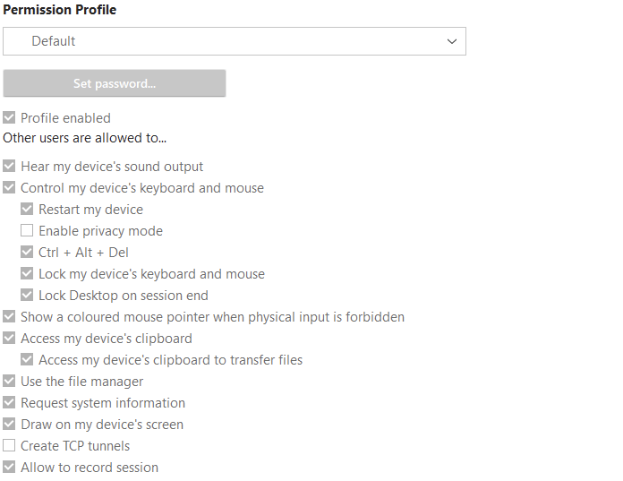 애니데스크-세션 보안을 위한 추가 팁-이미지