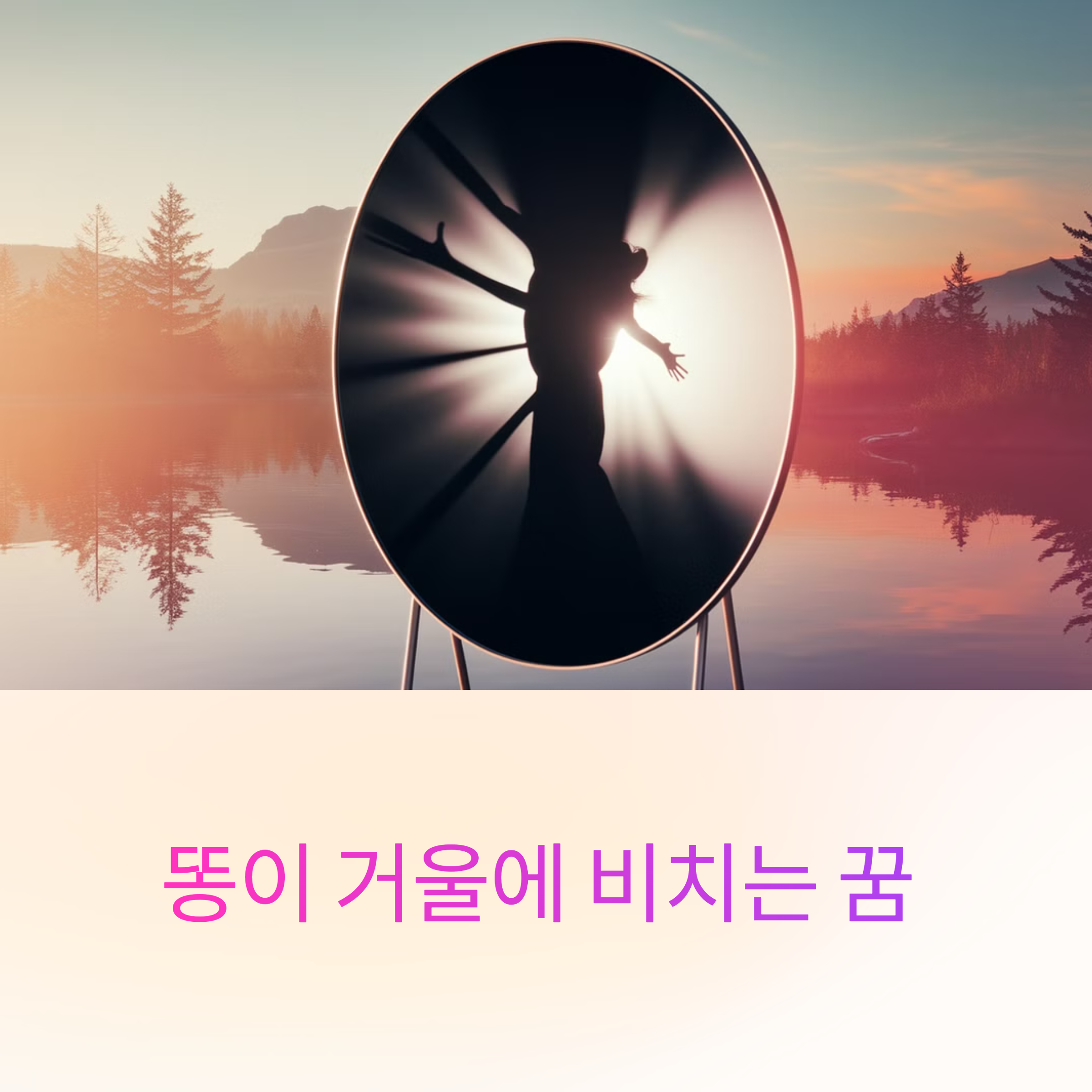 똥이 거울에 비치는 꿈