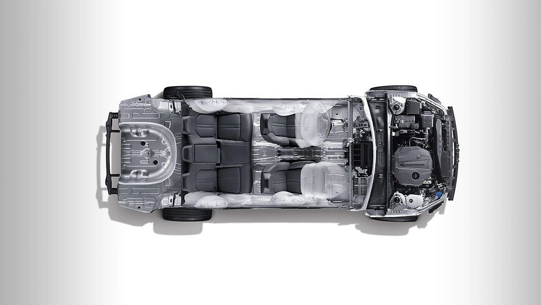 쏘나타DN8 에어백 및 뼈대 사진 출처 다음자동차