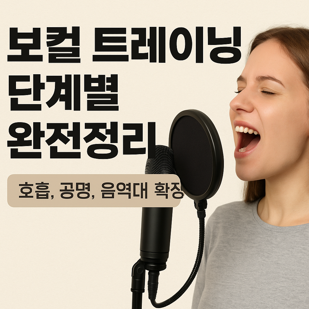 보컬 트레이닝 단계별 완전정리 (호흡, 공명, 음역대 확장) 관련 사진