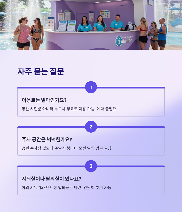 황산공원 양산 물놀이장