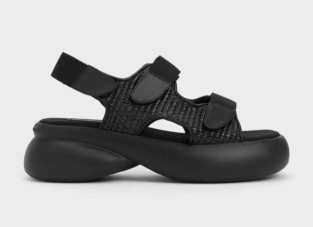 찰스앤키스 우븐 통굽 샌들 2