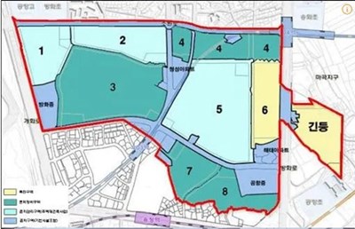 방화뉴타운 기본계획도면