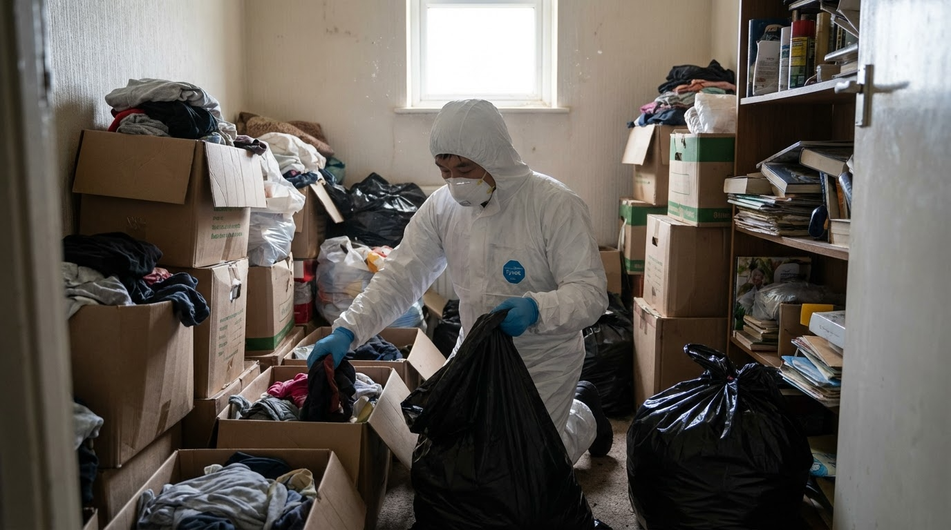 괴산 고독사청소 작업하는중