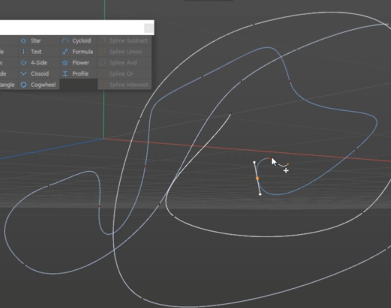 Bezier로 그린 모습