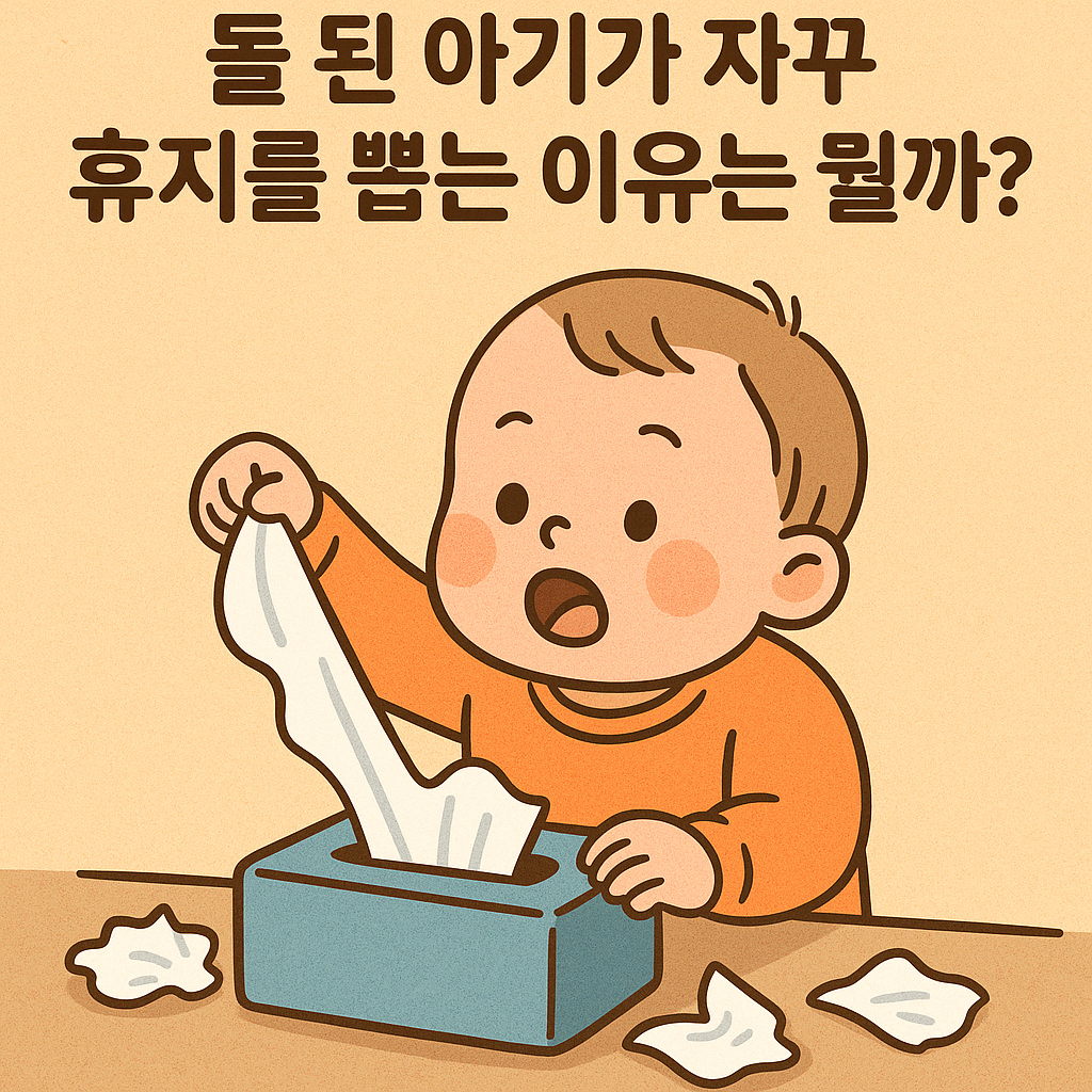 돌 된 아기가 자꾸 휴지를 뽑는 이유는 뭘까?