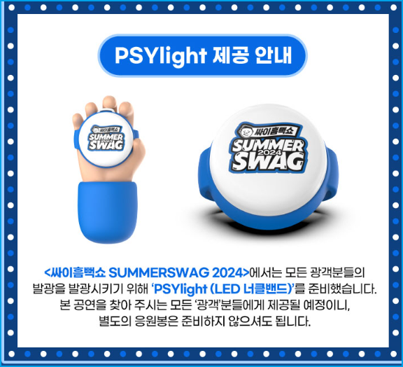 싸이흠뻑쇼2024 코디 굿즈 준비물