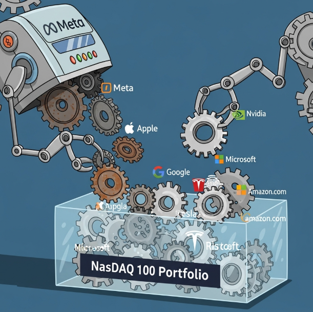 미국 최고의 기술주 100개가 자동으로 관리되고 있는 QQQ