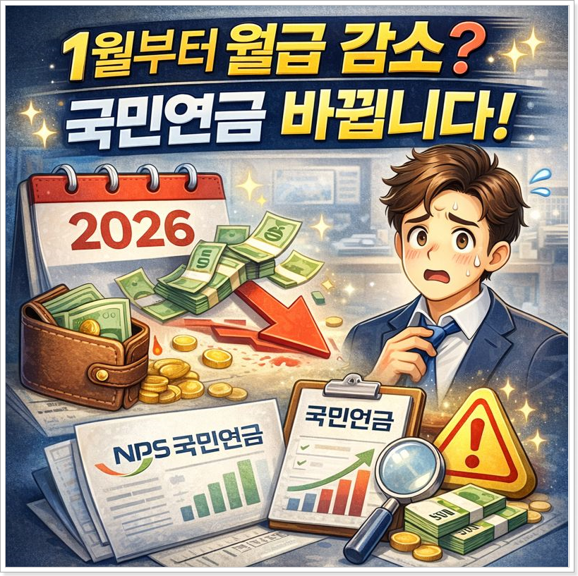 2026년 국민연금 이렇게 바뀝니다!