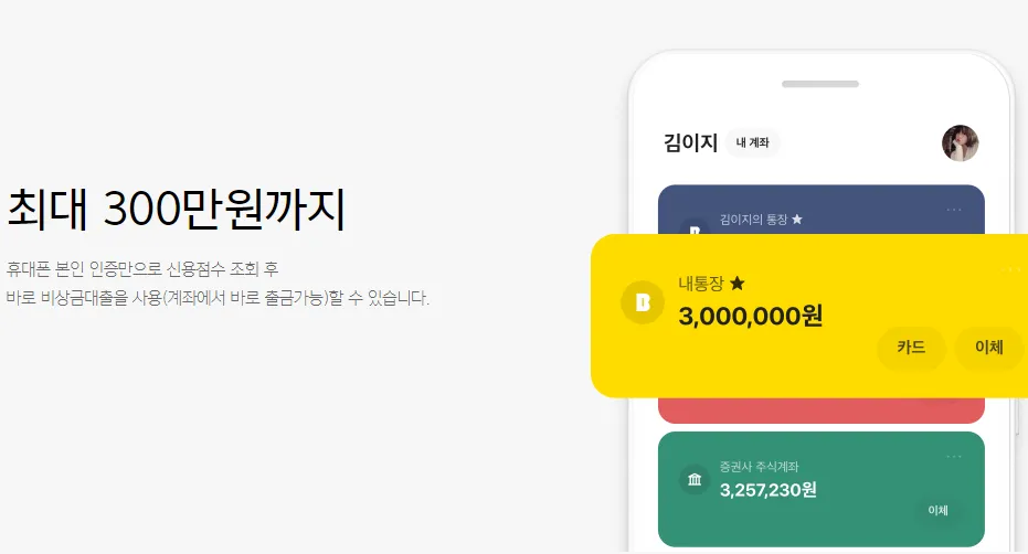 카카오뱅크-비상금 대출
