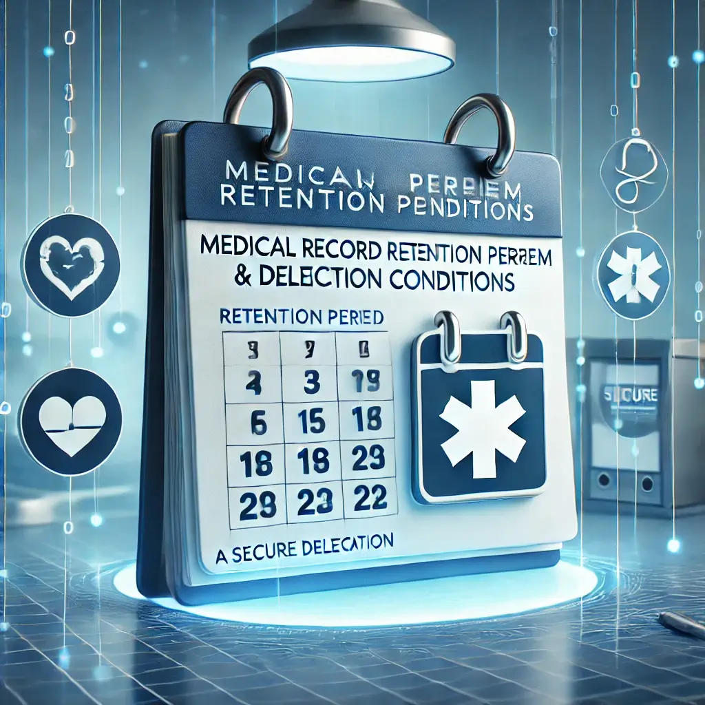 의료 기록 보관 기간 비교, 삭제 가능한 조건