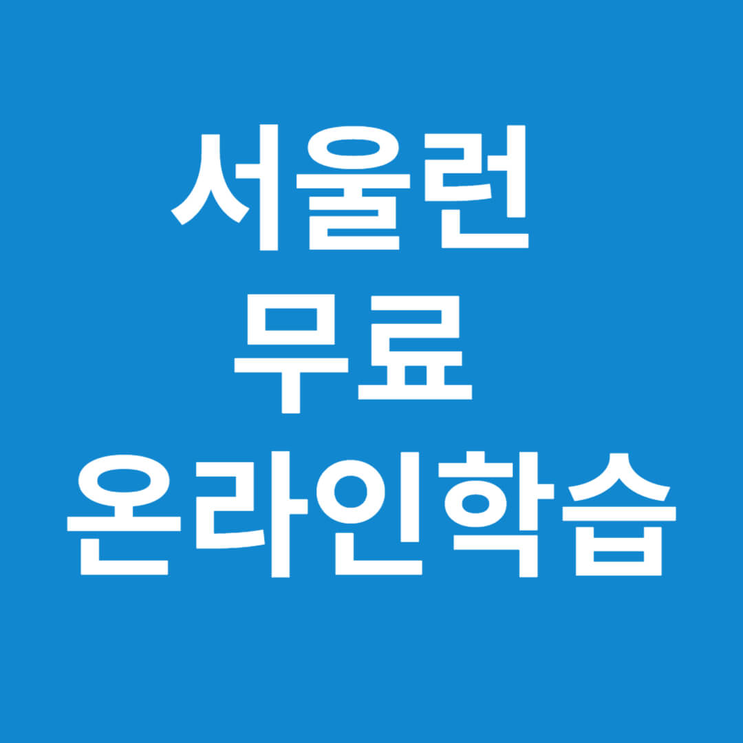 서울런 무료 온라인학습