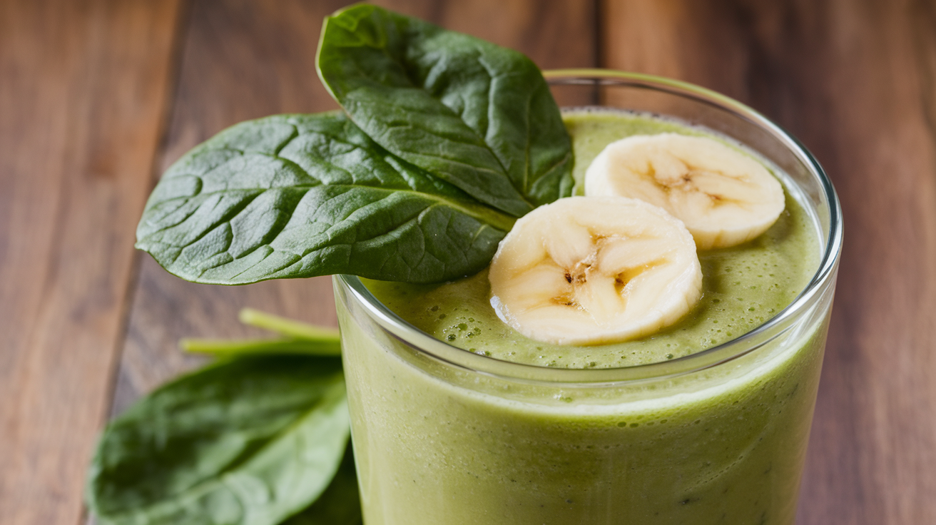 시금치와 바나나 스무디