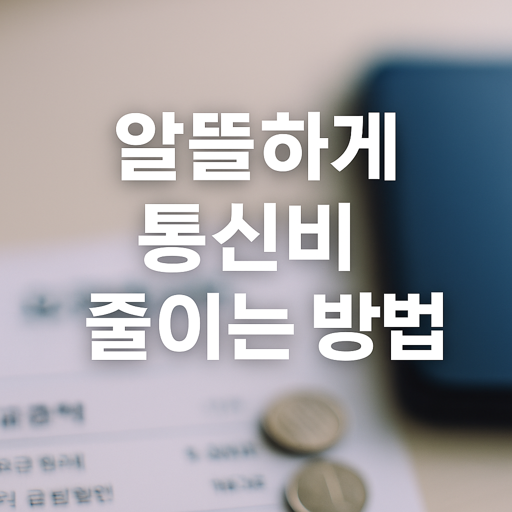 알뜰하게 통신비 줄이는 방법