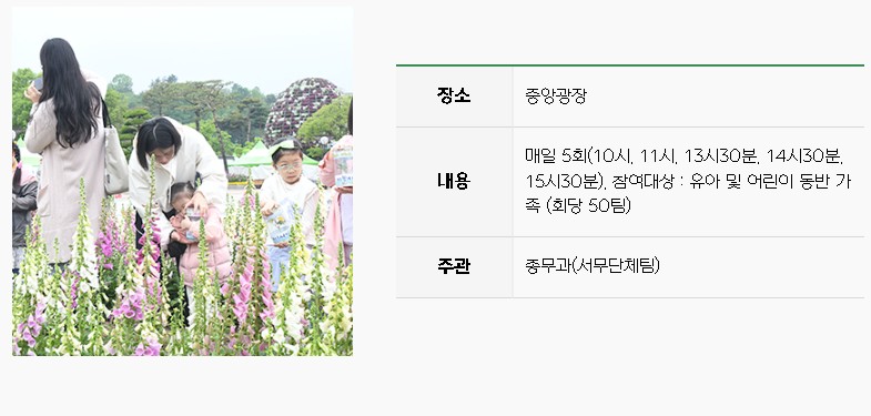 야외 나비날리기