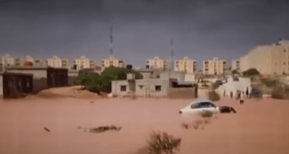 리비아 대홍수 피해 현장