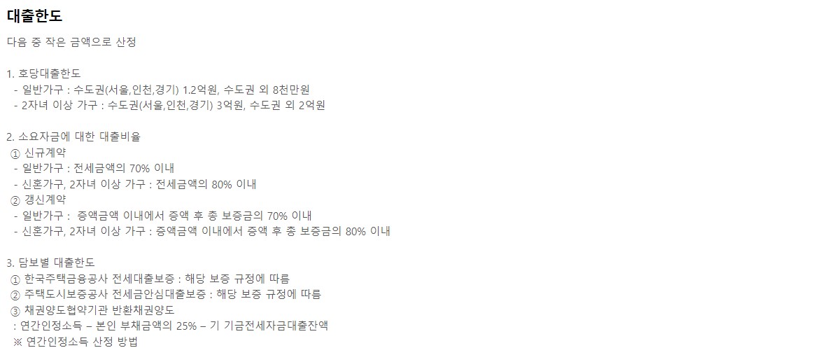 버팀목 전세자금대출 조건 금리 서류