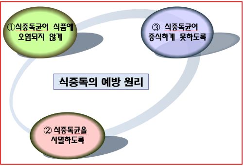 식중독 예방 3대 원리