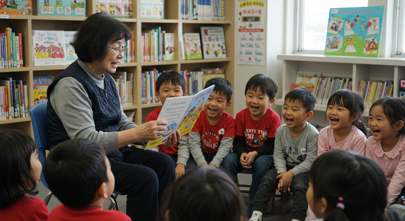 책 읽어주는 할머니