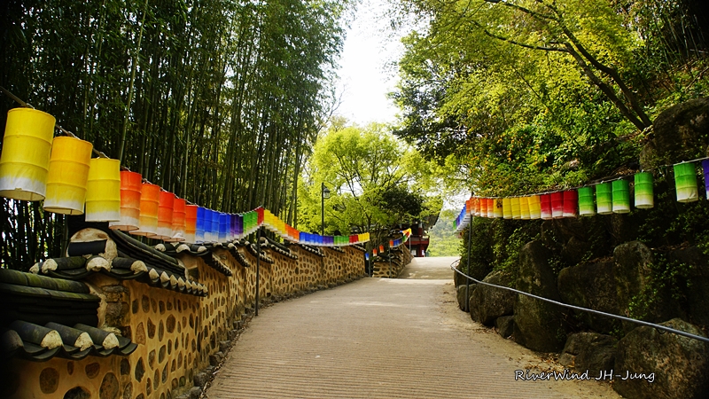 범어사 설법전 뒷길