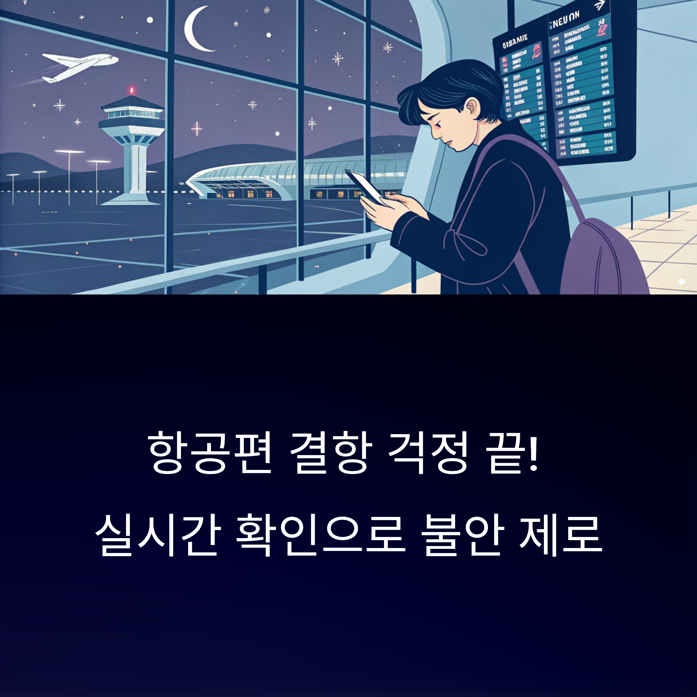 항공편 결항 걱정 끝! 실시간 확인으로 불안 제로