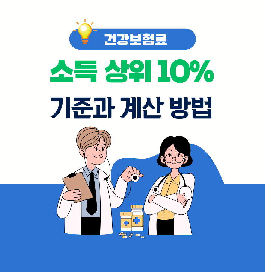 alt="건강보험료: 소득 상위 10%의 기준과 계산 방법"
