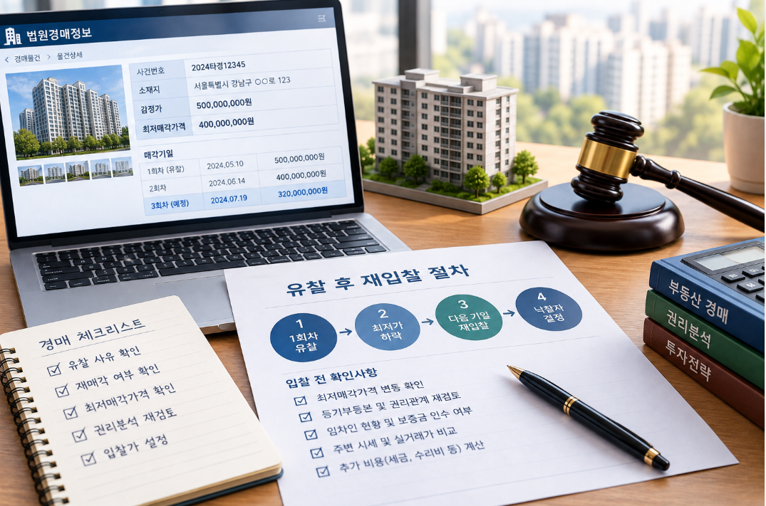 유찰과 재입찰 주의사항